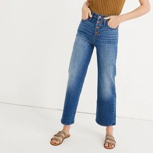 Madewell's Slim Wide-Leg Jean w/Button-Front, 31
